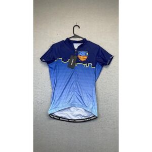 Primal Tour of the Moon 2023 Cycling Jersey Womens Medium‎ Blue Short Sleeve